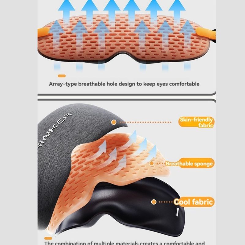 Zero-Pressure Sleep Blindfold - LunaFinity