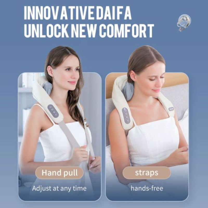 How to relieve trapezius muscle pain at home,Adjustable intensity massage shawl for neck and shoulders,infrared heat therapy for trapezius tension relief