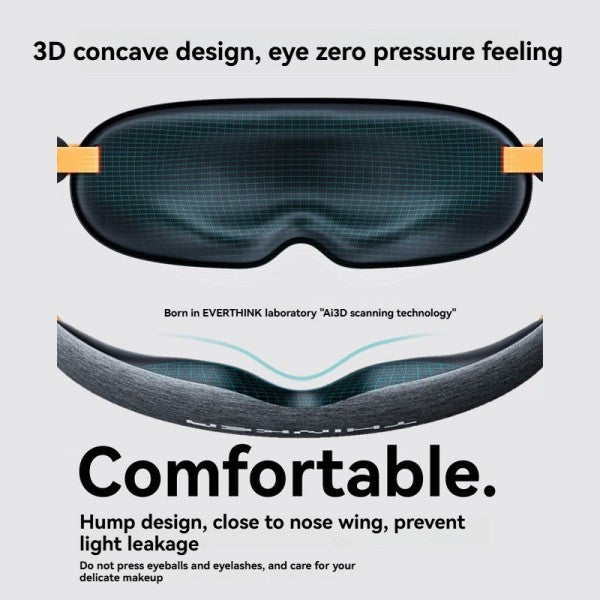 Zero-Pressure Sleep Blindfold - LunaFinity