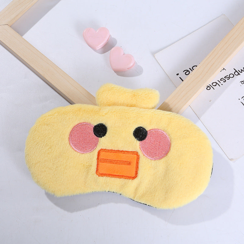 Cartoon Plush Eye Mask - LunaFinity
