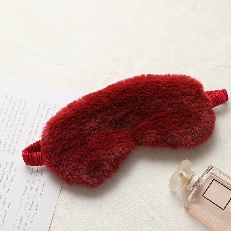 Bunny Embroidered Plush Eye Mask - LunaFinity