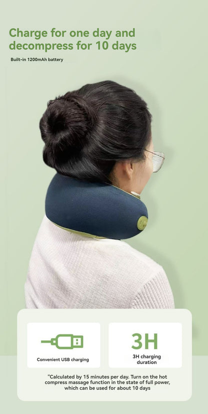 Neck care U-shaped Massage Pillow - LunaFinity