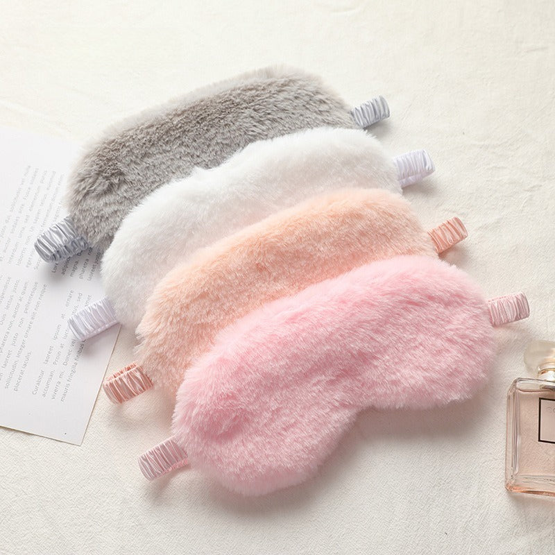 Bunny Embroidered Plush Eye Mask - LunaFinity